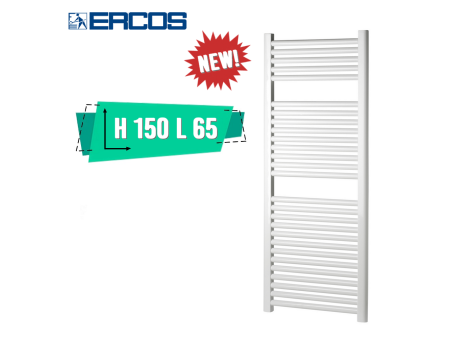 Scaldasalviette bagno bianco Opera Ercos cm 150x65 interasse 60