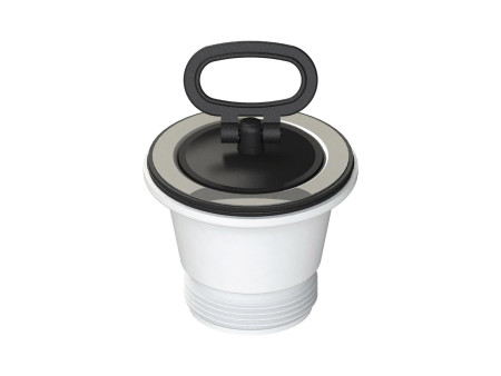 Piletta tonda 1'' 1/2 alta per lavello cucina Ø 70 mm senza troppo pieno