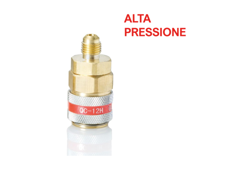 Attacco rapido dritto alta pressione 1/4 sae - gas R134A