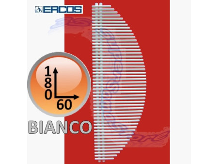 Termoarredo design VELA ERCOS bianco cm 180x60 - Idropolis