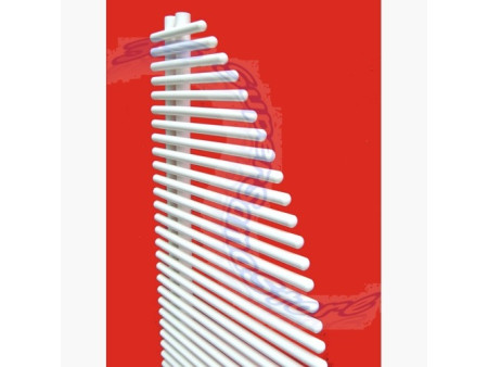 Termoarredo design VELA ERCOS bianco cm 180x60 - Idropolis