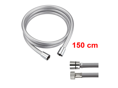 Flessibile doccia 150 cm SILVER ARGENTO in pvc