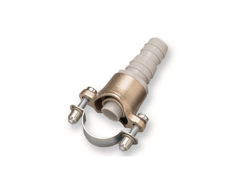 Presa di scarico LAVATRICE ottone, portagomma con antiritorno, tubi di Ø 25 -32 mm