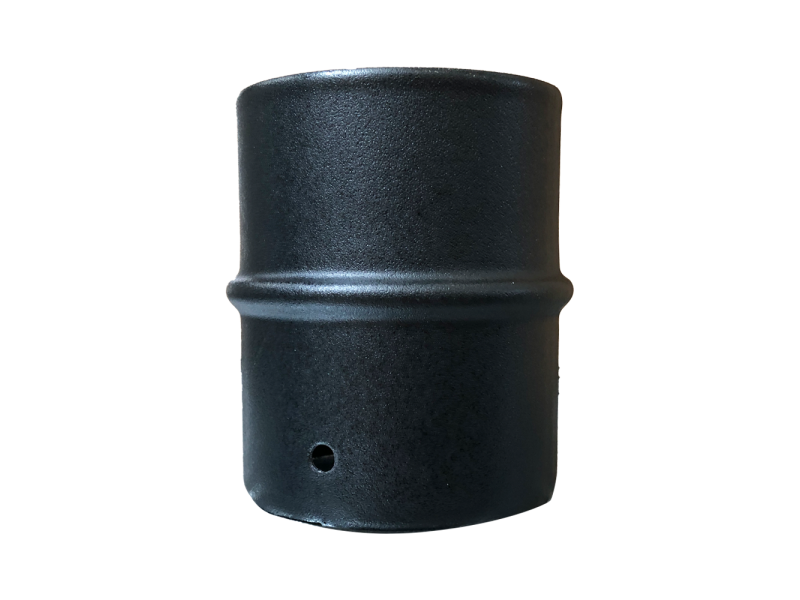 Manicotto M-M nero per stufa a pellet Ø 80 mm