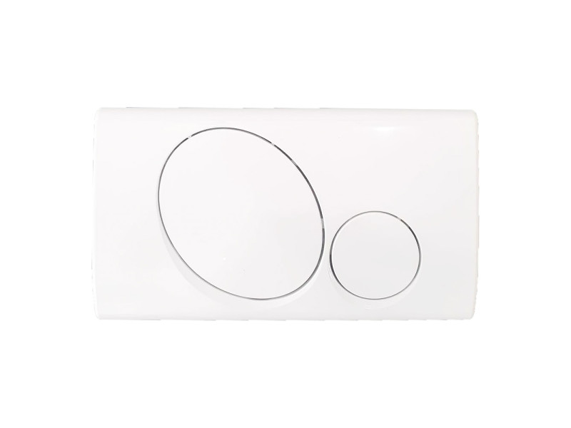 Placca bianca doppio tasto per EASYFIX e EUROPA DUO