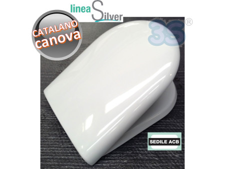 Sedile per wc CANOVA Catalano in termoindurente avvolgente - ACB Ercos Silver