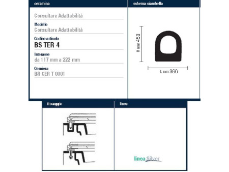 Sedile per wc CANOVA Catalano in termoindurente avvolgente - ACB Ercos Silver