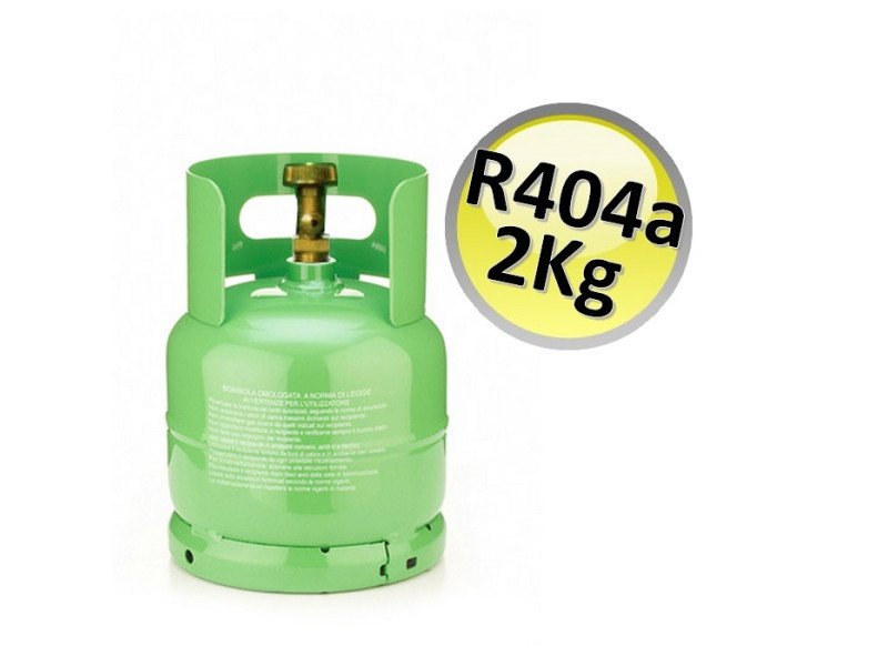 Bombola gas refrigerante R404A 2 Kg netti - refrigerazione
