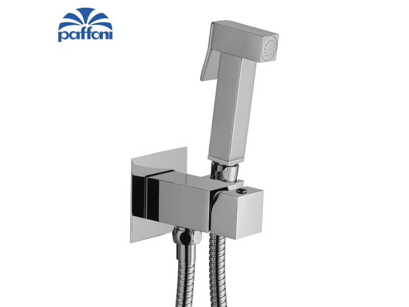 KIT SET BIDET TWEET SQUARE MIX QUADRO CON DOCCIA E MISCELATORE PAFFONI