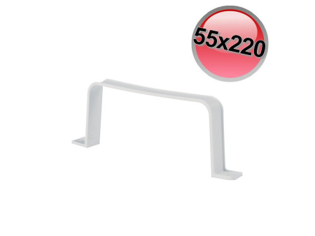 Collare fissaggio per condotto aria rettangolare 55x220 mm per VMC cappa cucina
