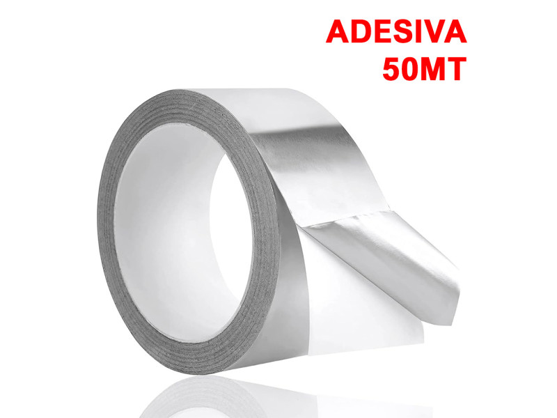 Benda nastro in alluminio adesivo isolante anti UV - 50 Mt
