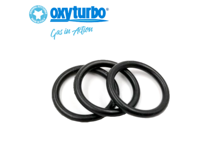 Kit ricambio da 3 guarnizioni o-ring giunzione bombola ossigeno - riduttore di pressione per turbo set