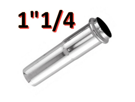 Prolunga 130mm in ottone cromato per canotto Ø 32 mm