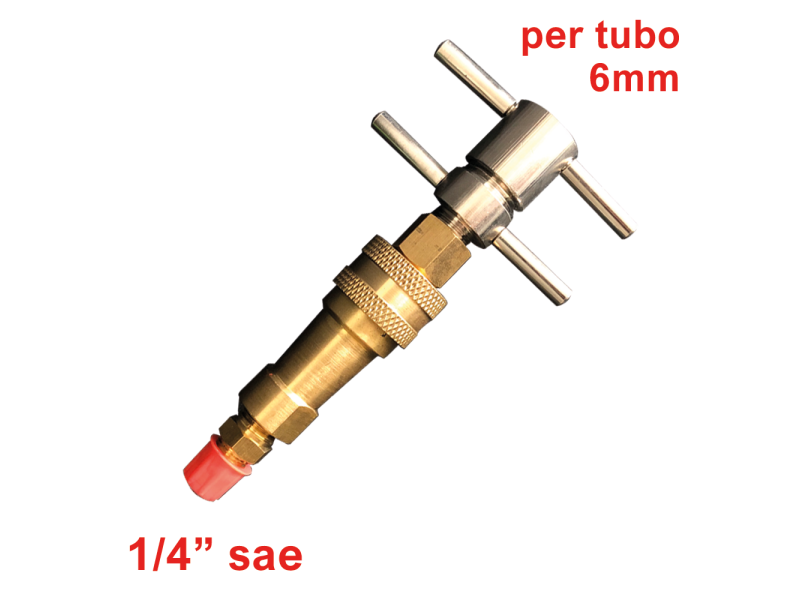 Giunto a farfalla con attacco rapido per carica e vuoto compressori ermetici