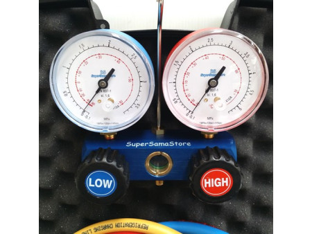 Gruppo manometrico 2 vie con fruste - per gas R410A