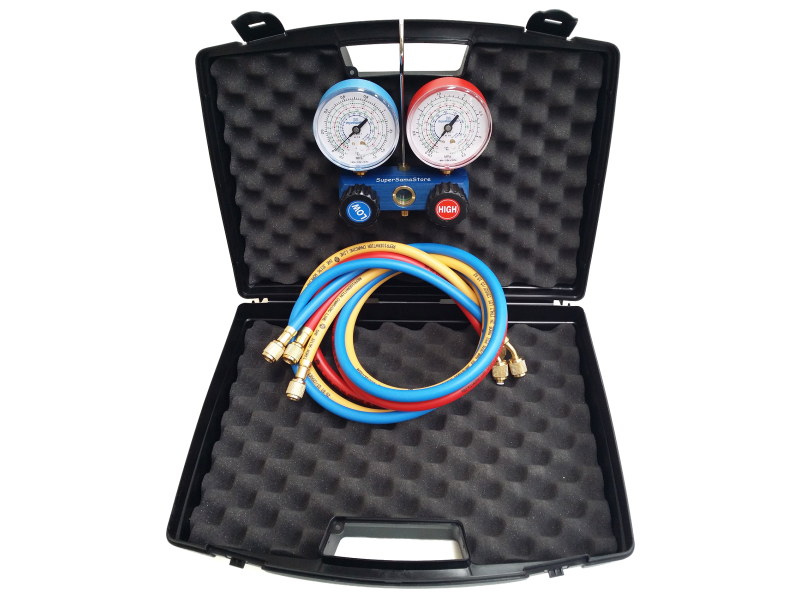 Gruppo manometrico 2 vie con fruste - R407c R404A R22 R134a
