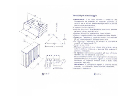 Regolatore HHR-04 elettronico di Velocità per Ventilatori e Ventole di estrazione aria-Eclipse