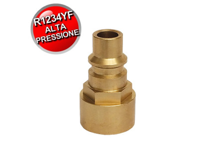 Raccordo adattatore attacco rapido alta pressione x 1/2'' ACME sinistro per bombola Dupont R-1234yf