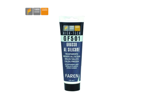 GF501 Faren - Grasso al silicone trasparente tubetto da 125 ml
