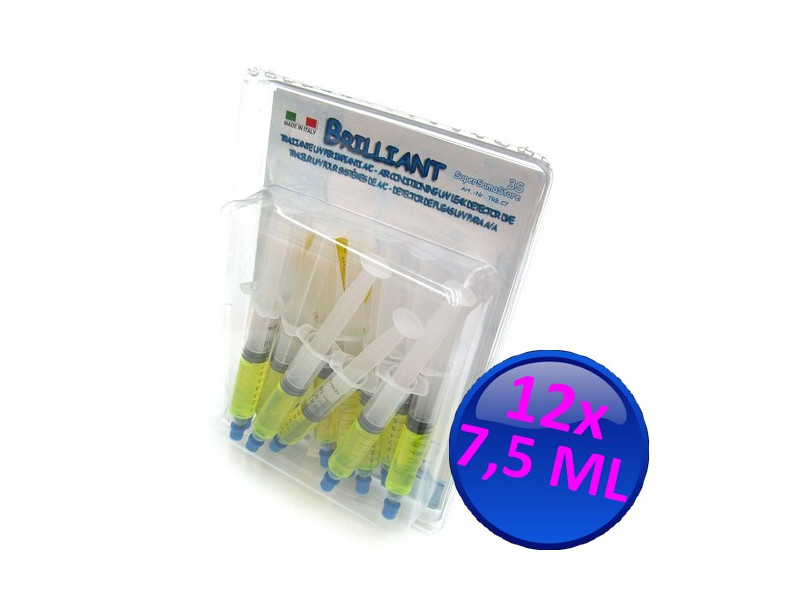 Tracciante UV BRILLIANT fluorescente - 12 cartucce da 7,5 ML