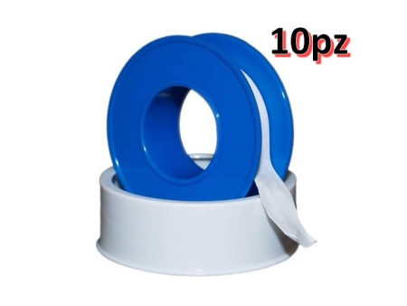 Set 10 ROTOLI 12 mt cad. - Teflon per filetti e giunzioni idrauliche