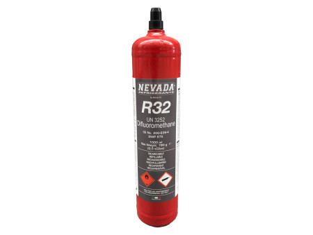 Bombola gas refrigerante R32 da 780 gr - ricaricabile in ferro
