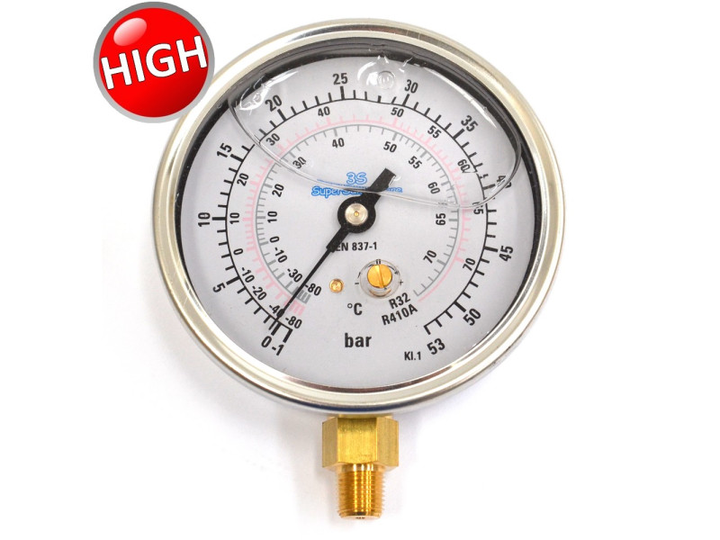 Manometro di alta pressione scale gas R32 e R410A a bagno di glicerina