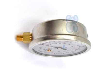 Manometro di alta pressione scale gas R32 e R410A a bagno di glicerina