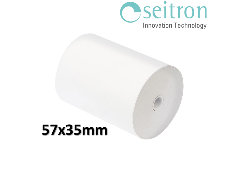 Rotolo carta termica per stampante analizzatore Long Life 57 x 35 mm - SEITRON