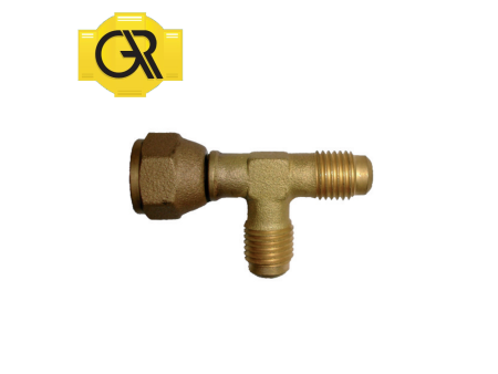 Raccordo a T TEE con bocchettone girevole 1/4'' sae - GAR