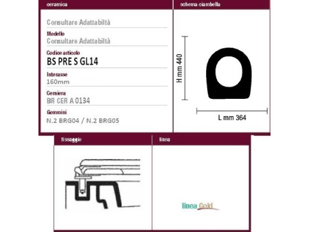 Sedile per wc MUSE 66 Catalano - ACB Ercos linea Gold