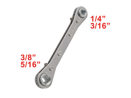 Chiave a cricchetto reversibile per compressori