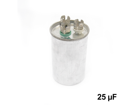 Condensatore di marcia metallico universale 25 µF - 440 Vac - 50/60 Hz