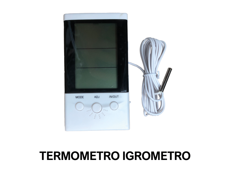 Termometro igrometro digitale con sonda - cavo 200cm