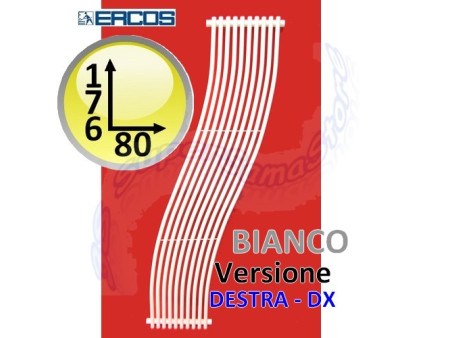 Termoarredo design CASSIOPEA Idropolis BIANCO - H180 dx