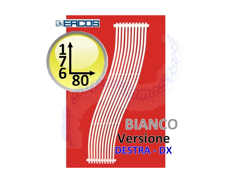 Termoarredo design CASSIOPEA Idropolis BIANCO - H180 dx