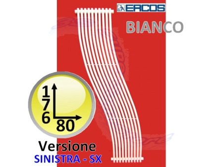 Termoarredo design CASSIOPEA Idropolis BIANCO - H180 sx
