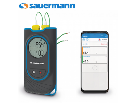 SAUERMANN Si-TT3 - Termometro WIRELESS a doppio ingresso Temperatura thermocoppia K