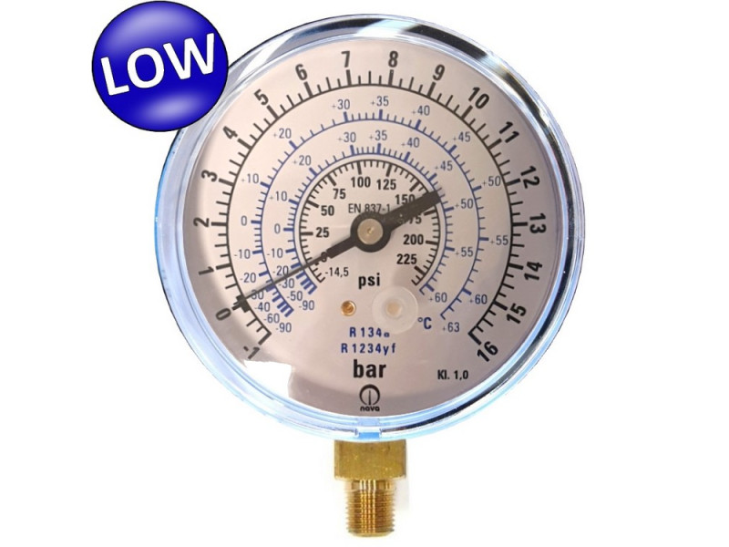 Manometro di bassa pressione specifico per gas R134A - R1234YF autoveicoli