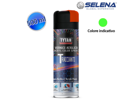 Vernice acrilica tracciante 500 ml verde fluo