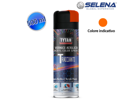Vernice acrilica tracciante 500 ml arancio fluo