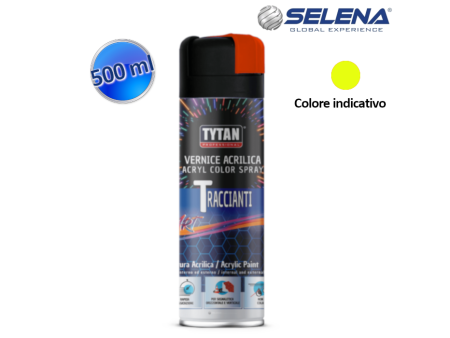 Vernice acrilica tracciante 500 ml giallo fluo