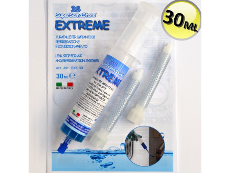 Autosigillante turafalle Extreme - cartuccia siringa da 30 ML + adattatori a tubo in plastica