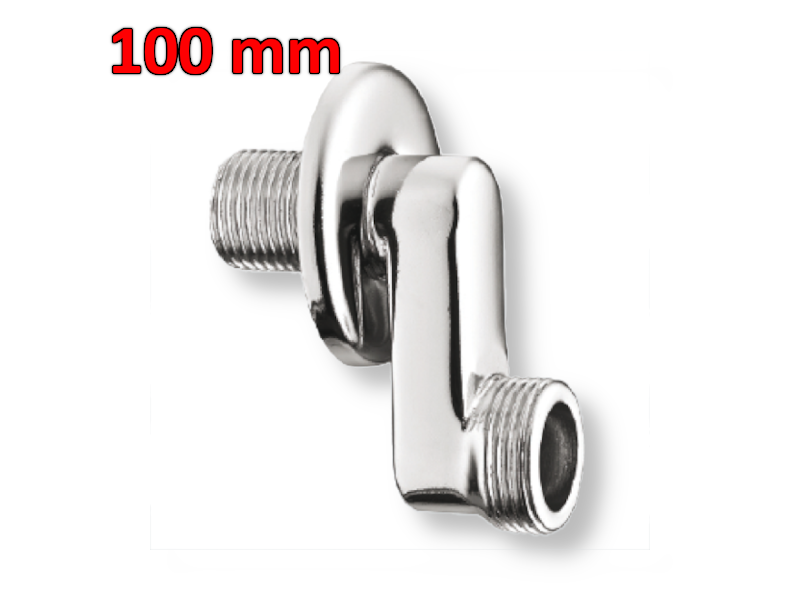 Eccentrico prolungato 100 mm - 1/2'' x 3/4'' M-M cromato