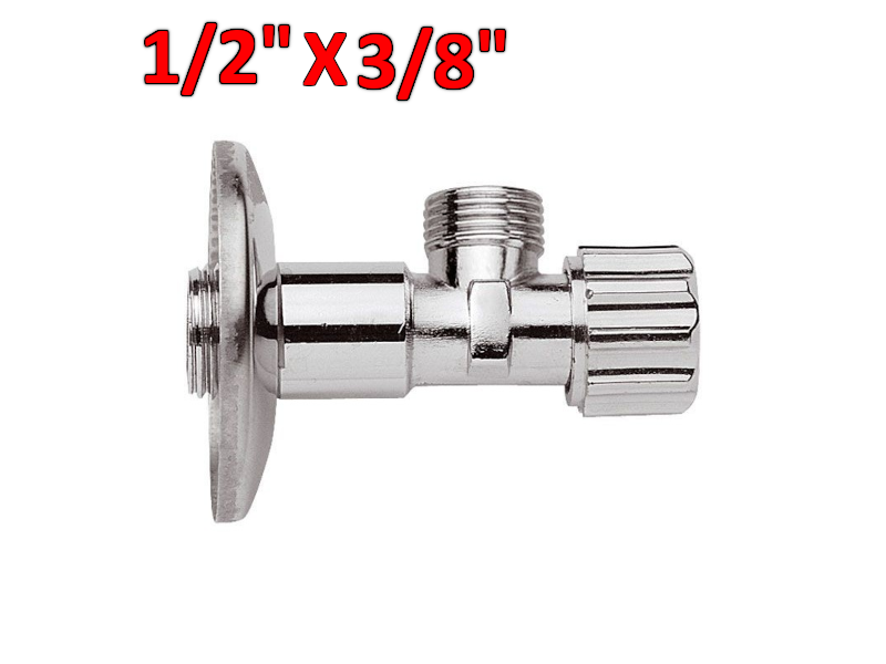 Rubinetto cassetta esterna 1/2'' x 3/8'' M-M in ottone cromato