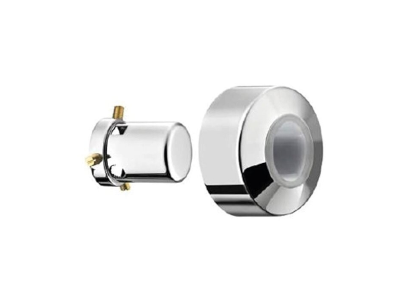 Cappuccio universale per rubinetto arresto incasso in ottone cromato