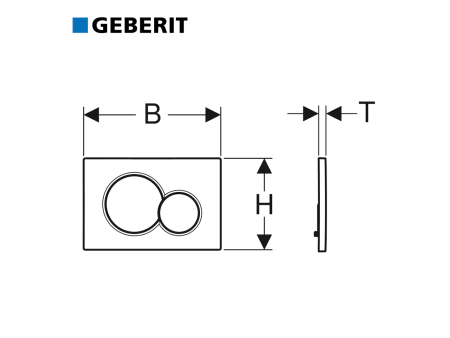 Placca per cassette GEBERIT SIGMA 01 cromo lucida