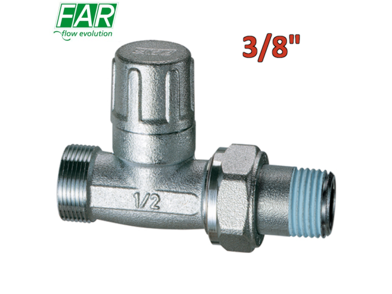 1300 - detentore 3/8'' dritto attacco rame o multistrato - FAR