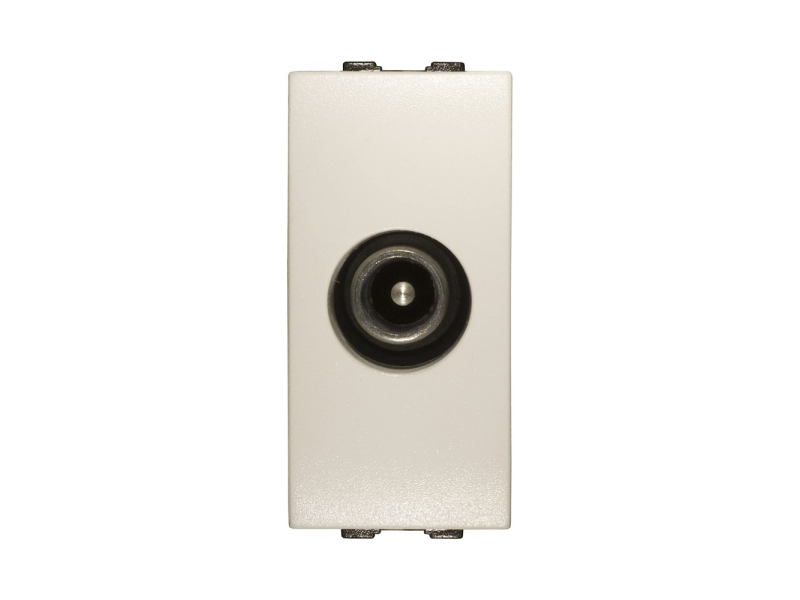 Presa Coassiale Tv Sat Terminale Maschio Feb Elettrica 14051SAT/WH Tech