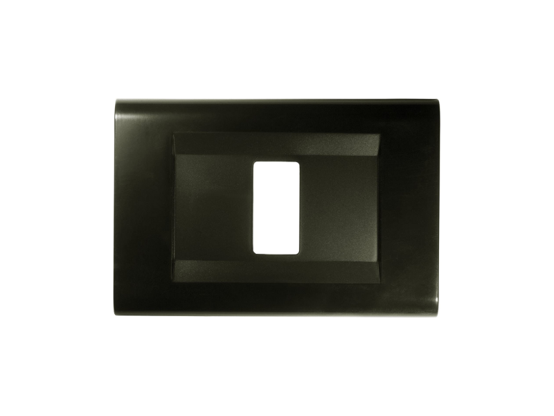 Placca Click 1 Posto Nero compatibile con Bticino Magic - Feb Elettrica